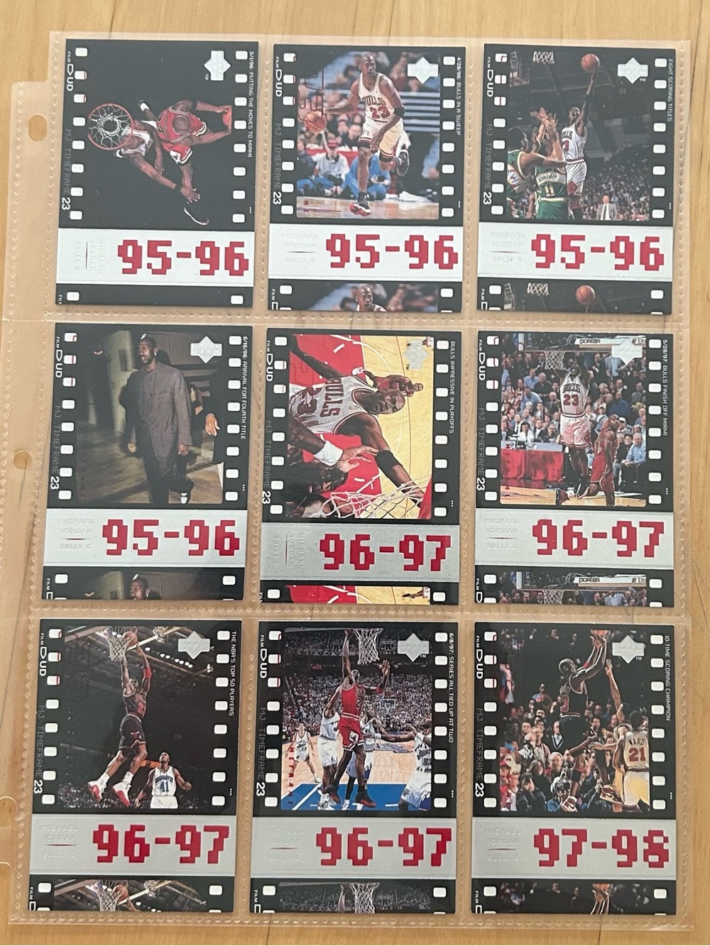 Vintage Michael Jordan Chicago Bulls Collector’s Cards (Lot of 9) - VGC MJ5